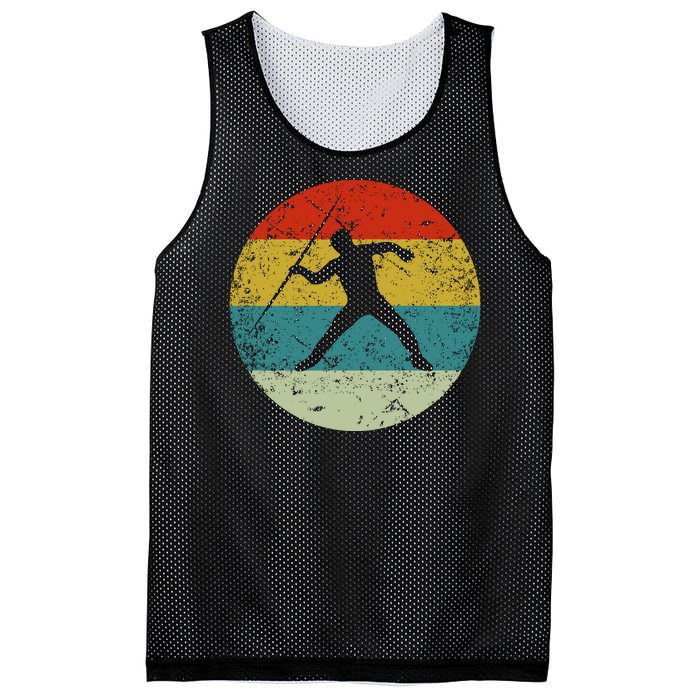 Retro Vintage Javelin Throw Mesh Reversible Basketball Jersey Tank