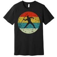 Retro Vintage Javelin Throw Premium T-Shirt