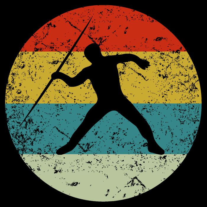 Retro Vintage Javelin Throw Toddler T-Shirt