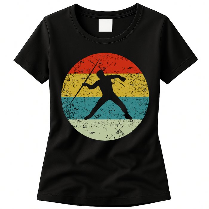 Retro Vintage Javelin Throw Womens T-Shirt