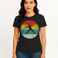 Retro Vintage Javelin Throw Womens T-Shirt
