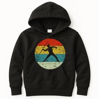 Retro Vintage Javelin Throw Kids Hoodie