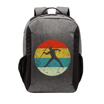 Retro Vintage Javelin Throw Vector Backpack