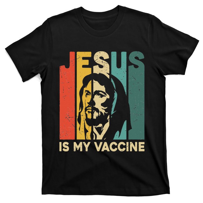 Retro Vintage Jesus Is My Vaccine Christian Faith T-Shirt