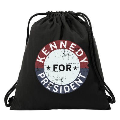 RFK Vintage kennedy for president JFK American Drawstring Bag