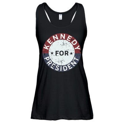RFK Vintage kennedy for president JFK American Ladies Essential Flowy Tank