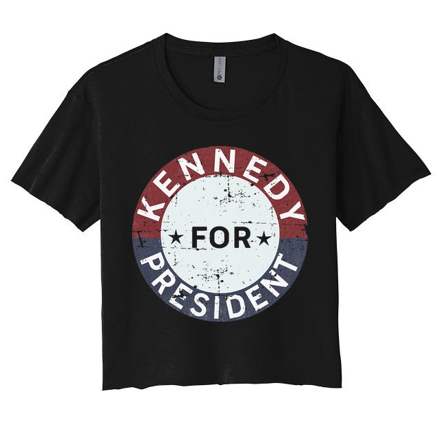 RFK Vintage kennedy for president JFK American Crop Top