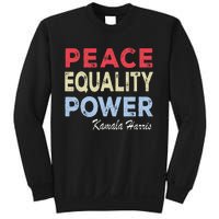 Retro Vintage Kamala Harris Peace Equality Power Sweatshirt