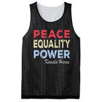 Retro Vintage Kamala Harris Peace Equality Power Mesh Reversible Basketball Jersey Tank