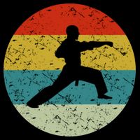 Retro Vintage Karate Doggie Tank
