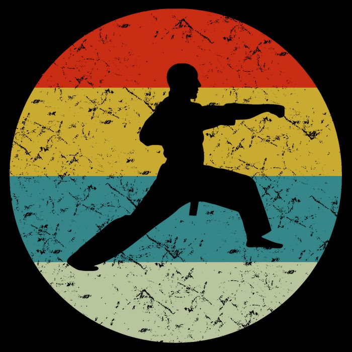 Retro Vintage Karate Doggie Tank