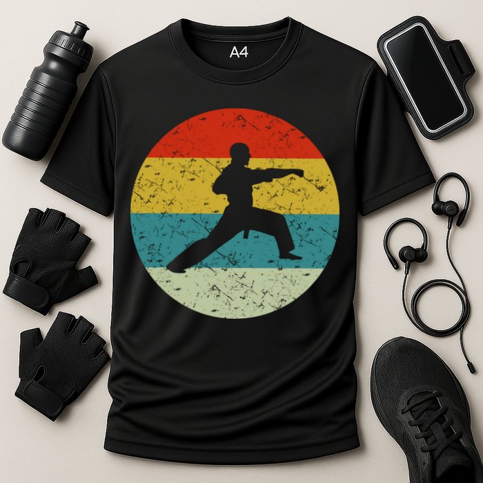 Retro Vintage Karate Performance Shirt