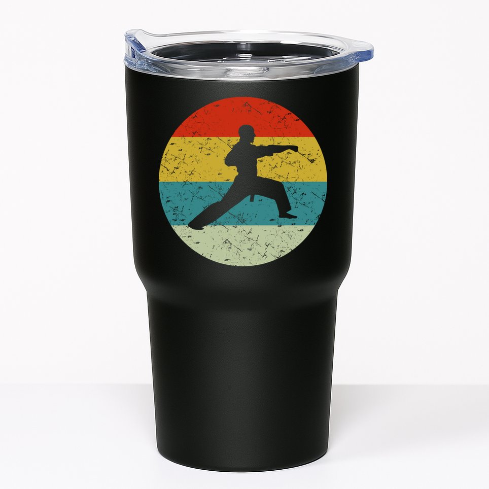 Retro Vintage Karate Tumbler