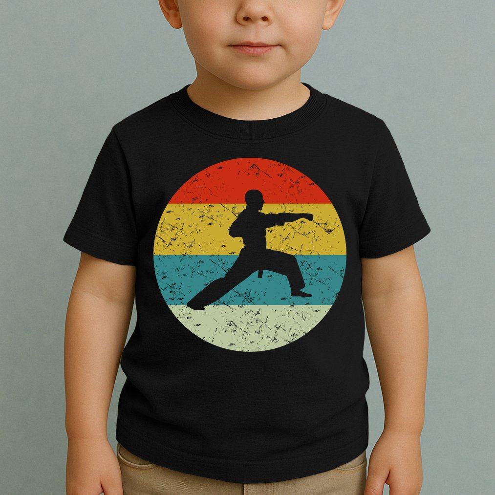 Retro Vintage Karate Toddler T-Shirt