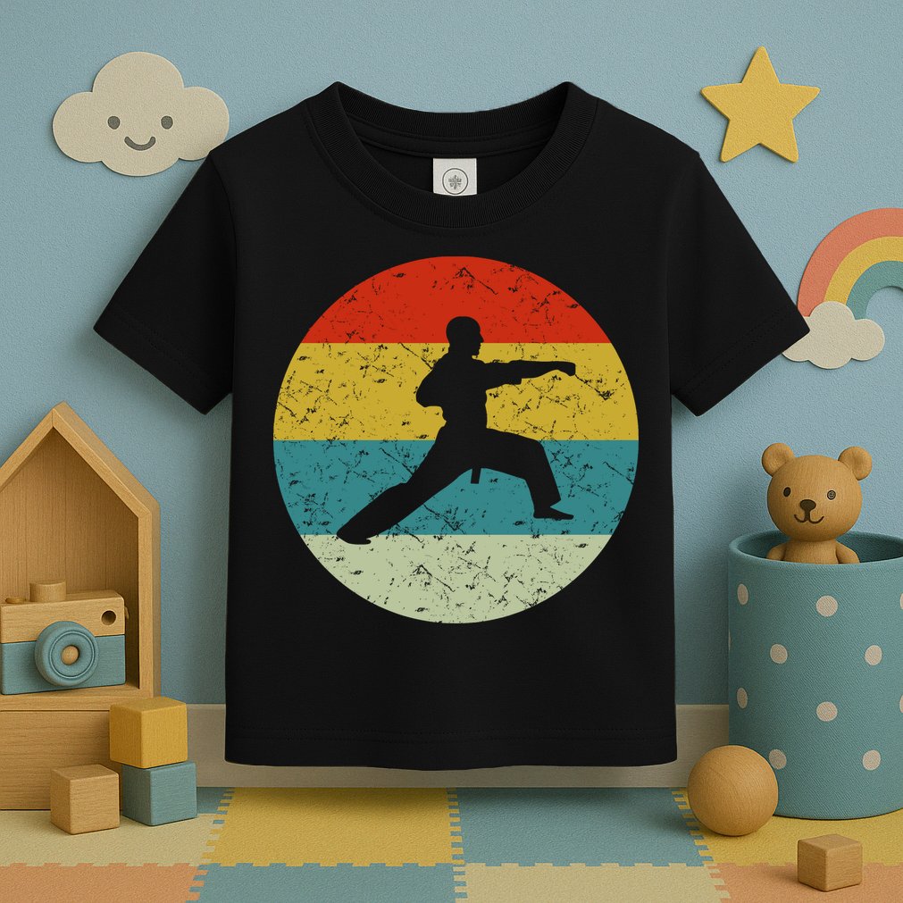 Retro Vintage Karate Toddler T-Shirt