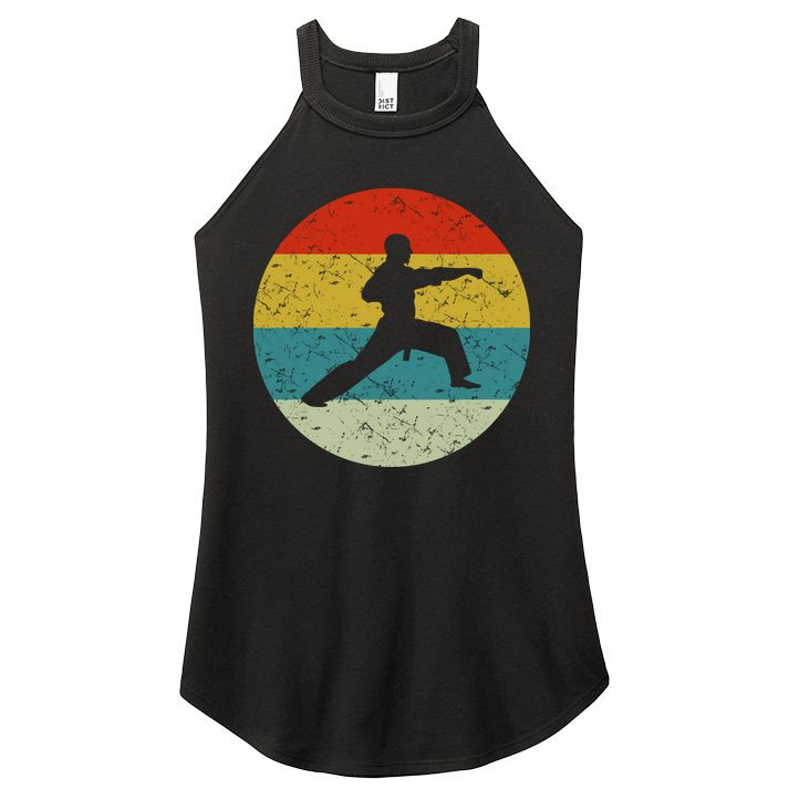Retro Vintage Karate Women's Perfect Tri Rocker Tank