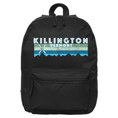 Retro Vintage Killington VT 16 in Basic Backpack