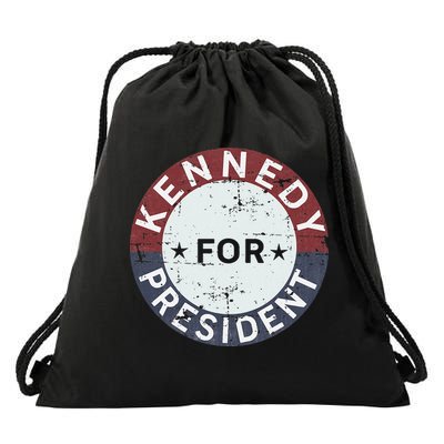 RFK Vintage kennedy for president JFK American Drawstring Bag