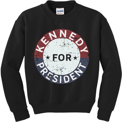 RFK Vintage kennedy for president JFK American Kids Sweatshirt