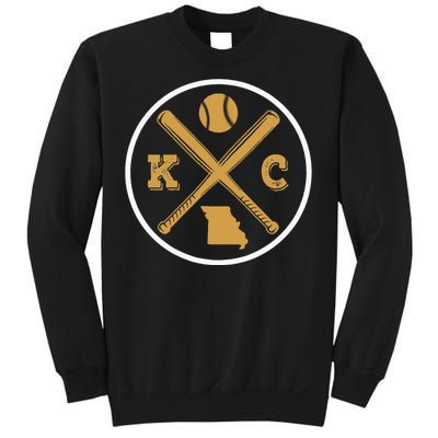 Retro Vintage Kansas City Baseball Emblem Sweatshirt