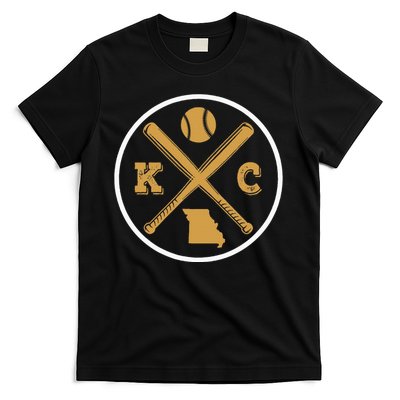 Retro Vintage Kansas City Baseball Emblem T-Shirt