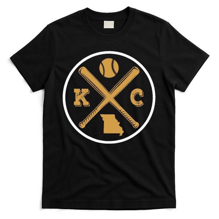 Retro Vintage Kansas City Baseball Emblem T-Shirt