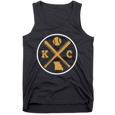 Retro Vintage Kansas City Baseball Emblem Tank Top