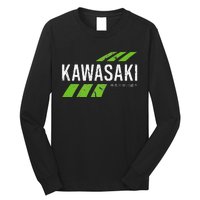 Retro Vintage Kawasaki Green City Long Sleeve Shirt