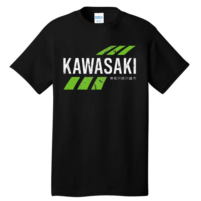 Retro Vintage Kawasaki Green City Tall T-Shirt