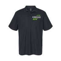 Retro Vintage Kawasaki Green City Softstyle Adult Sport Polo