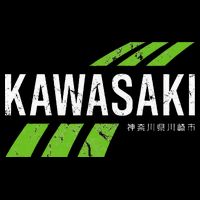Retro Vintage Kawasaki Green City Womens Tank Top