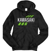 Retro Vintage Kawasaki Green City Tie Dye Hoodie