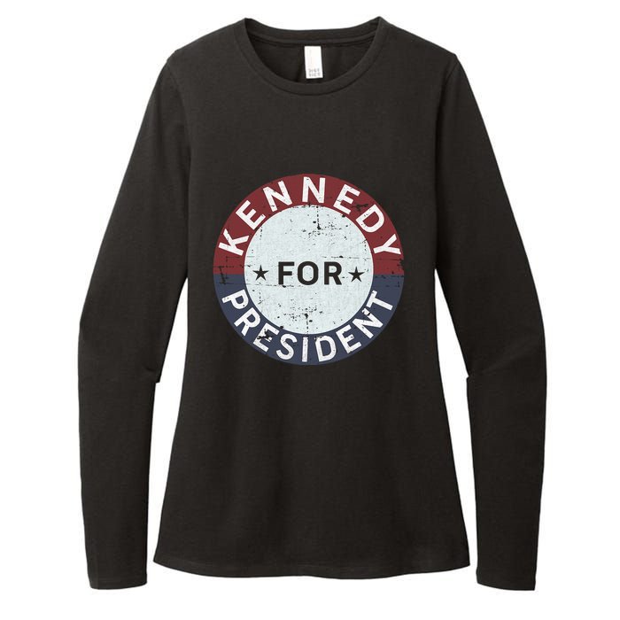 RFK Vintage Kennedy For President JFK American Womens CVC Long Sleeve Shirt