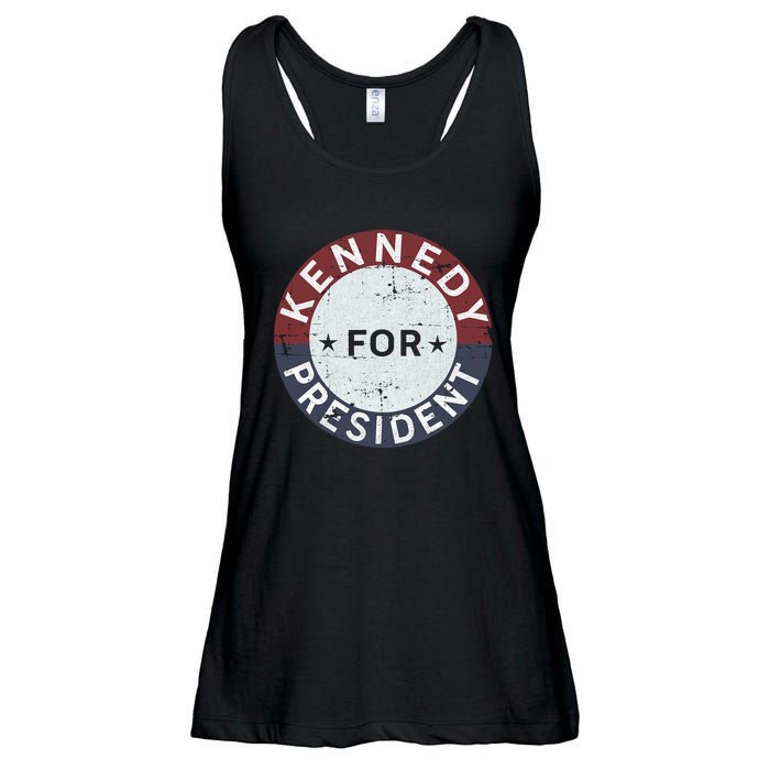 RFK Vintage Kennedy For President JFK American Ladies Essential Flowy Tank