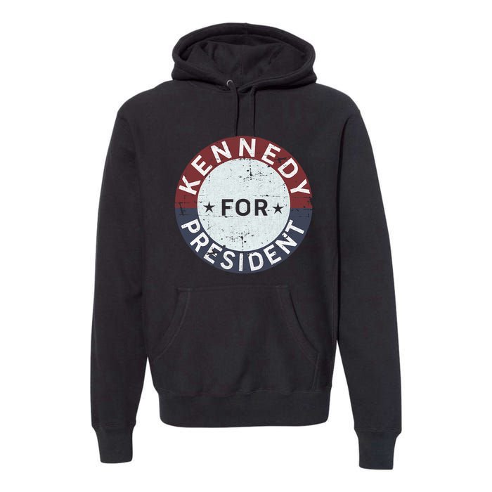 RFK Vintage Kennedy For President JFK American Premium Hoodie