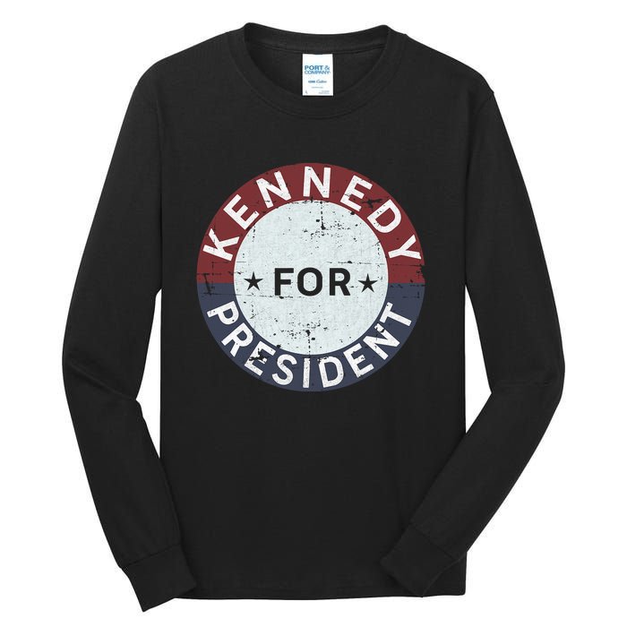 RFK Vintage Kennedy For President JFK American Tall Long Sleeve T-Shirt