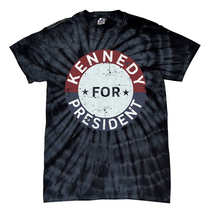 RFK Vintage Kennedy For President JFK American Tie-Dye T-Shirt