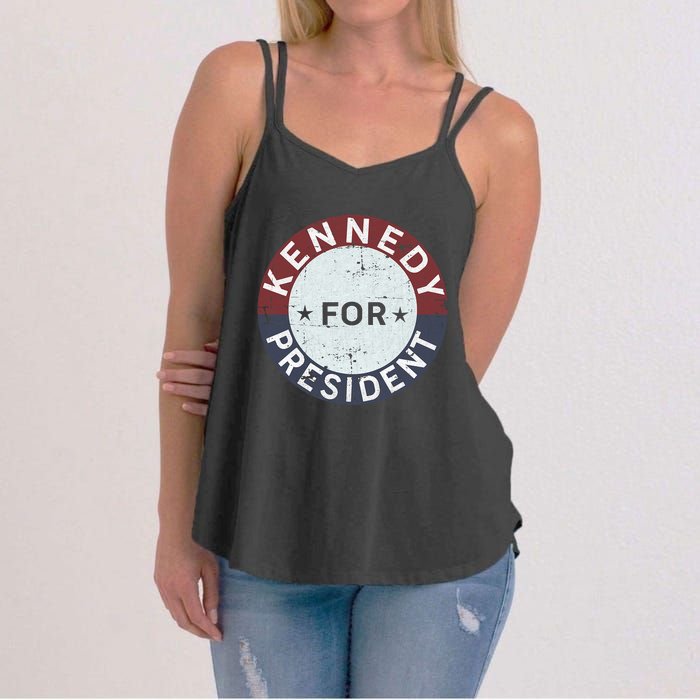 RFK Vintage Kennedy For President JFK American Women's Strappy Tank