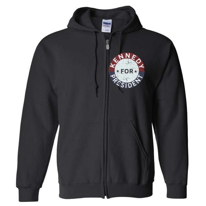 RFK Vintage Kennedy For President JFK American Full Zip Hoodie