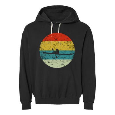 Retro Vintage Kayak Garment-Dyed Fleece Hoodie