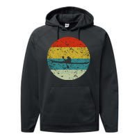 Retro Vintage Kayak Performance Fleece Hoodie