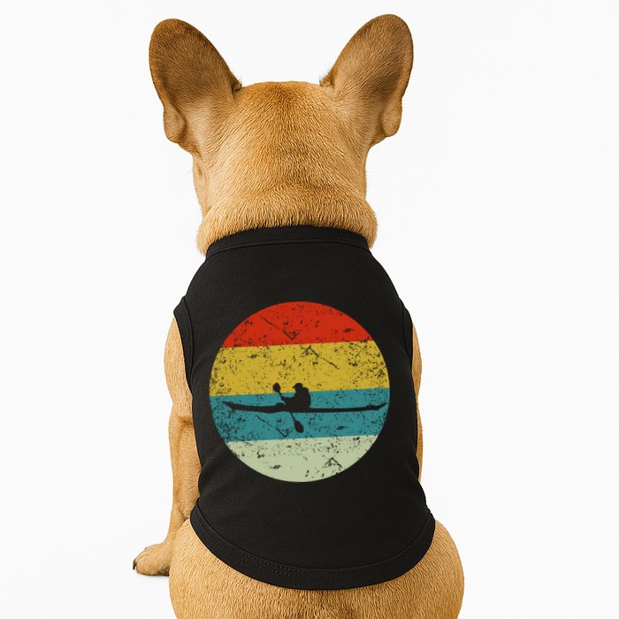 Retro Vintage Kayak Doggie Tank