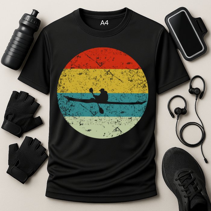 Retro Vintage Kayak Performance Shirt