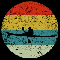 Retro Vintage Kayak Performance Shirt