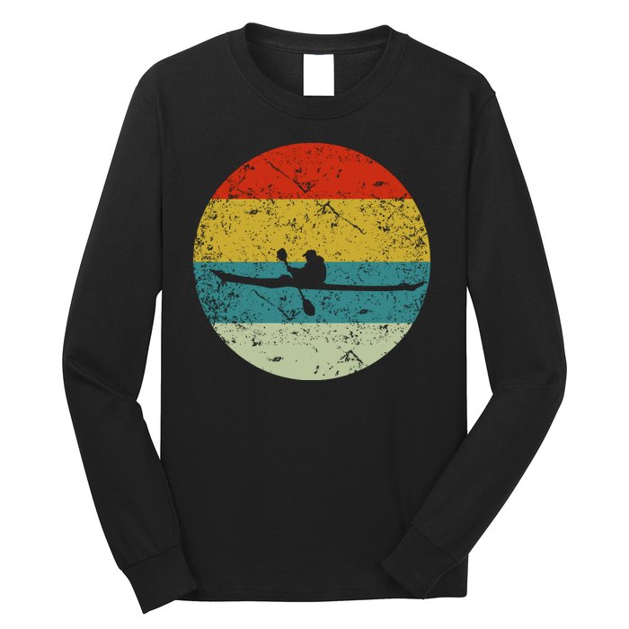 Retro Vintage Kayak Long Sleeve Shirt