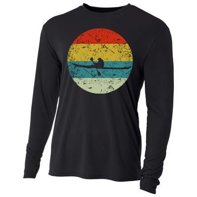 Retro Vintage Kayak Cooling Performance Long Sleeve Crew