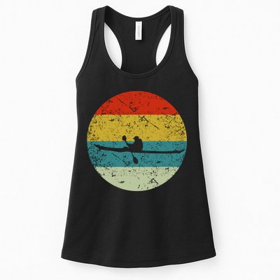 Retro Vintage Kayak Womens Tank Top