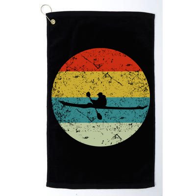 Retro Vintage Kayak Golf Towel