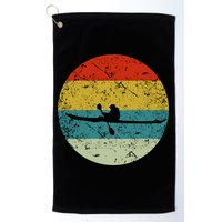 Retro Vintage Kayak Golf Towel