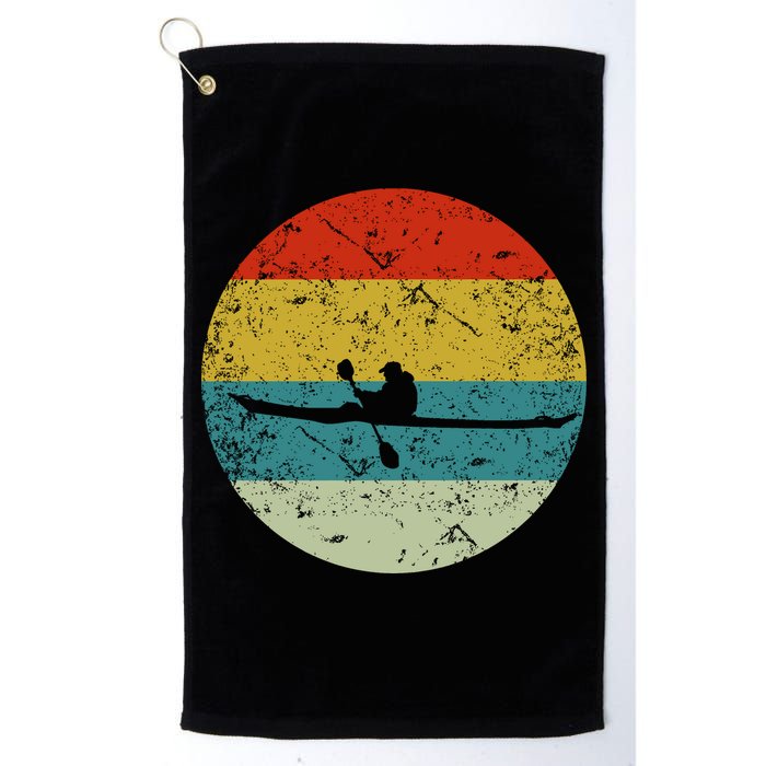 Retro Vintage Kayak Golf Towel